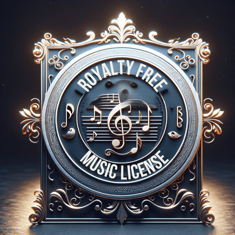 royalty free music license concept