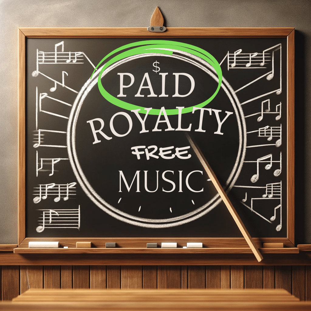 paid royalty free music