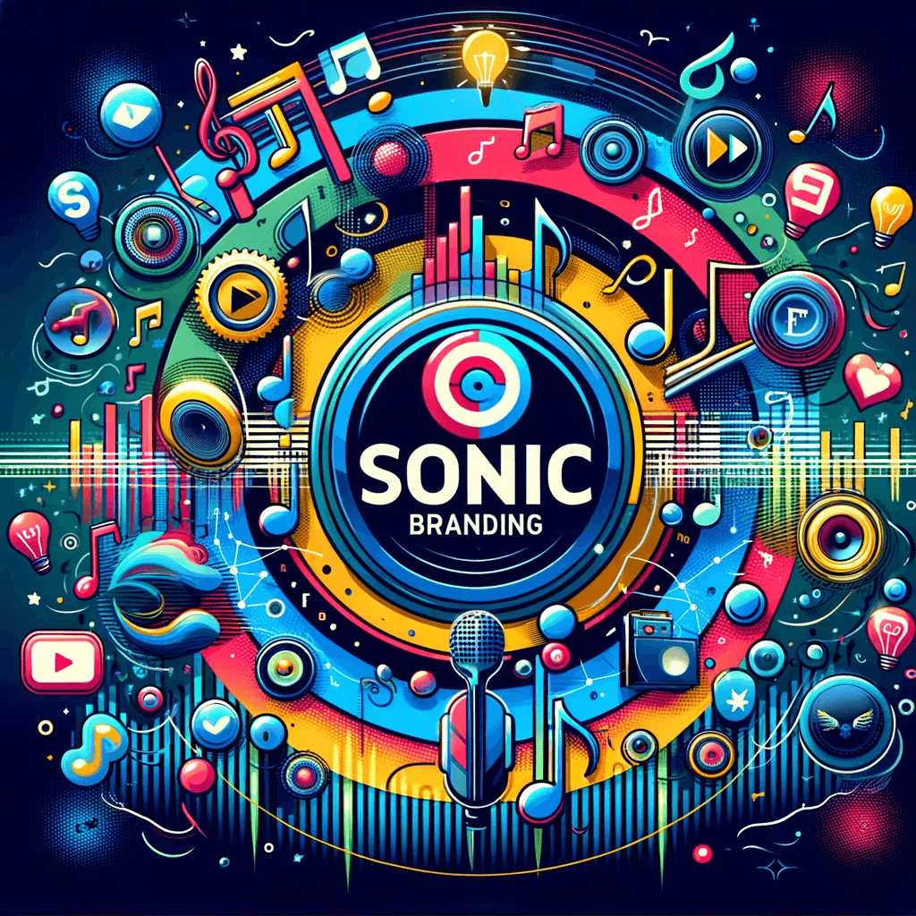 Sonic Branding Concept with Social Media Icons